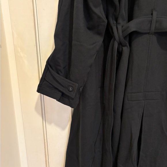 NWT SKIMS Black Boyfriend Trench Coat - Picture 10 of 11